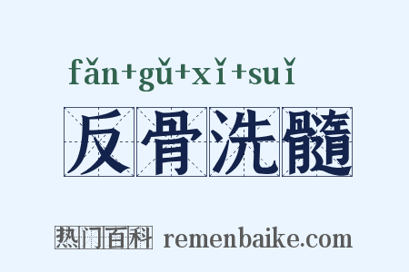 反骨洗髓是什么意思的图片